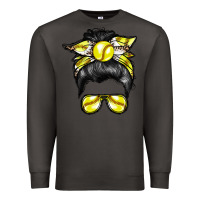 Smoke softball mom Premium Sweatshirt - RacoonDesign