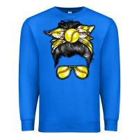 True Royal softball mom Premium Sweatshirt - RacoonDesign