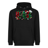 Black nurse christmas Heavyweight Hoodie - RacoonDesign