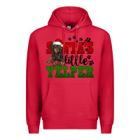 Cardinal Santa's Little Yelper Premium Hoodie - FaDigitalArtStudio