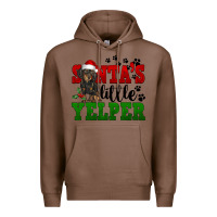 Chestnut Santa's Little Yelper Premium Hoodie - FaDigitalArtStudio