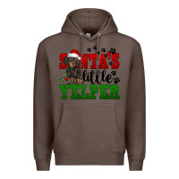 Coffee Santa's Little Yelper Premium Hoodie - FaDigitalArtStudio