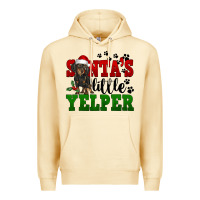 Pina Colada Santa's Little Yelper Premium Hoodie - FaDigitalArtStudio