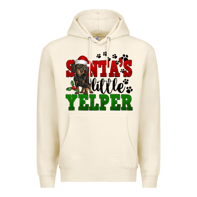Santa's Little Yelper Premium Hoodie by FaDigitalArtStudio | Teevron