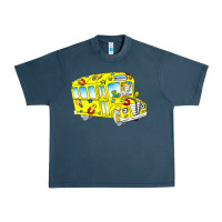 Midnight Navy the magic school bus Urban Heavy Tee - lanVoArt