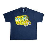 Navy the magic school bus Urban Heavy Tee - lanVoArt