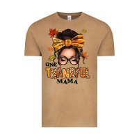 Vintage Camel one thankful mama afro messy bun Vintage Tee - texasbilliewilder