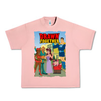 Salmon drawn together Urban Heavy Tee - lanVoArt
