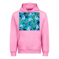 Fuchsia Pink dolphin tumbler Urban Hoodie - BarkalooDesign