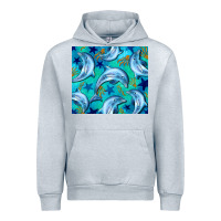 Heather Grey dolphin tumbler Urban Hoodie - BarkalooDesign