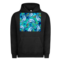 Pigment Black dolphin tumbler Urban Hoodie - BarkalooDesign