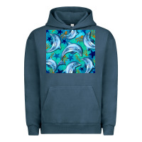 Pigment Midnight Navy dolphin tumbler Urban Hoodie - BarkalooDesign