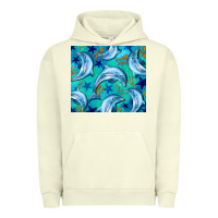 Pigment Pistachio dolphin tumbler Urban Hoodie - BarkalooDesign