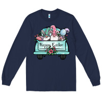 Navy easter gnomes truck Long Sleeve Tee - Jasminsmagicworld