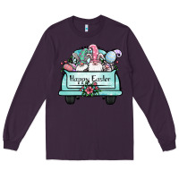 Plum easter gnomes truck Long Sleeve Tee - Jasminsmagicworld