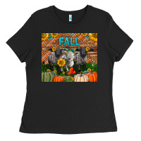 Black Fall Baby Lambs Ladies Tee - LillyAllenDesigns