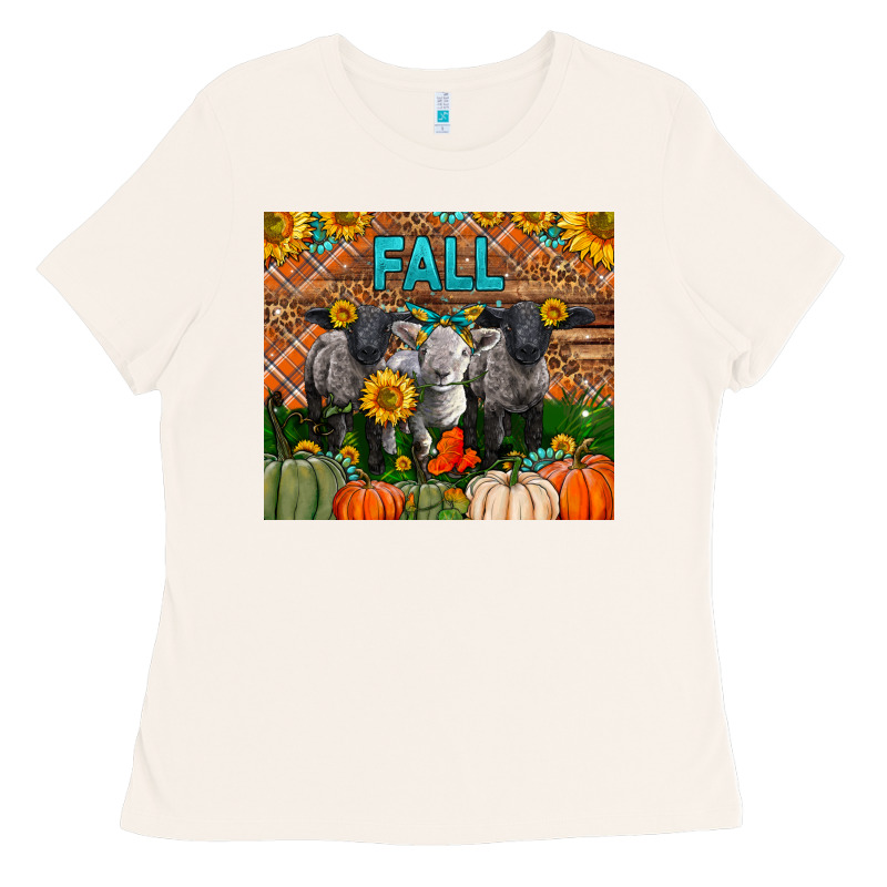 Fall Baby Lambs Ladies Tee by LillyAllenDesigns | Teevron