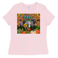 Bubblegum Pink Fall Baby Lambs Ladies Tee - LillyAllenDesigns