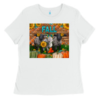 White Fall Baby Lambs Ladies Tee - LillyAllenDesigns