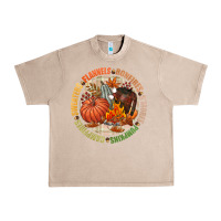 French Oak Bonfires flannels smores campfires pumpkin Urban Heavy Tee - NancyCooperArtShop