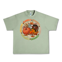 Oil Green Bonfires flannels smores campfires pumpkin Urban Heavy Tee - NancyCooperArtShop