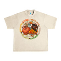 Sandshell Bonfires flannels smores campfires pumpkin Urban Heavy Tee - NancyCooperArtShop