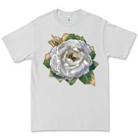 Dove Grey Pillow Fight Rose Premium Tee - LillyAllenDesigns