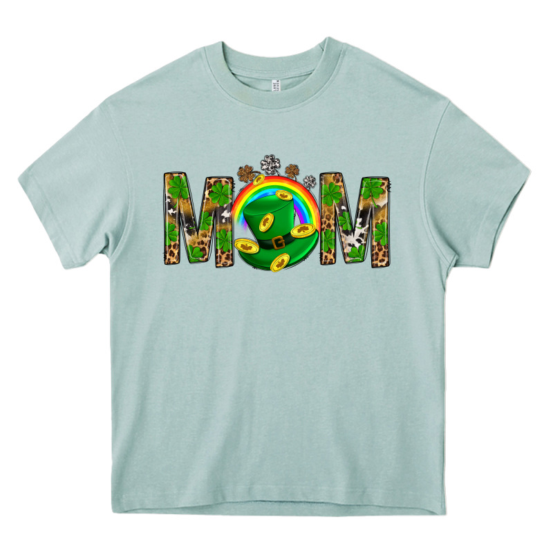 Western Mom With Shamrock Heavy Core Tee by BundleAndBundleShop | Teevron