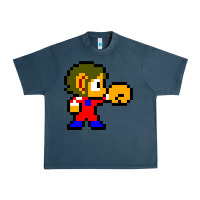 Midnight Navy alex kidd 1 Urban Heavy Tee - lanVoArt