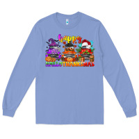 Colony Blue happy hallothanksmas truck Long Sleeve Tee - CowGirlArtShop