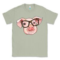 Matcha pig with glasses Classic Tee - RanaPortraitStore