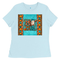 Baby Blue Western Fall Cow Mama Ladies Tee - LillyAllenDesigns