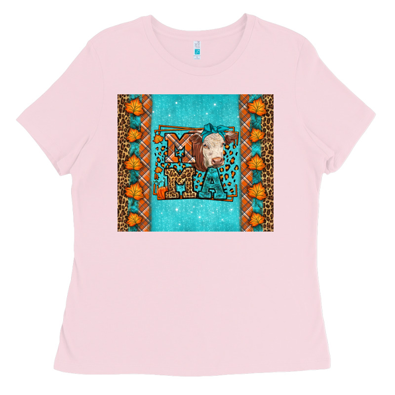 Western Fall Cow Mama Ladies Tee by LillyAllenDesigns | Teevron