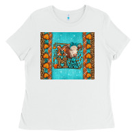 White Western Fall Cow Mama Ladies Tee - LillyAllenDesigns