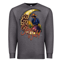 Charcoal Heather stay wild moon cowgirl Premium Sweatshirt - RacoonDesign