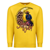 Lemon stay wild moon cowgirl Premium Sweatshirt - RacoonDesign