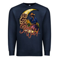 Navy stay wild moon cowgirl Premium Sweatshirt - RacoonDesign