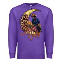 Purple stay wild moon cowgirl Premium Sweatshirt - RacoonDesign