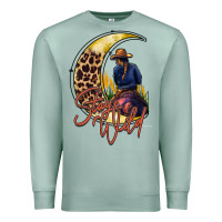 Seafoam stay wild moon cowgirl Premium Sweatshirt - RacoonDesign