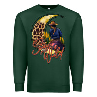 Sports Green stay wild moon cowgirl Premium Sweatshirt - RacoonDesign