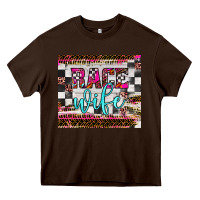 Chocolate Brown race wife Heavy Core Tee - JahusDesignShop