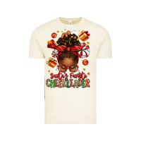 Vintage Arctic santa's favorite cheerleader afro messy bun Vintage Tee - texasbilliewilder