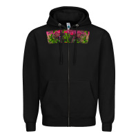 Black Stuck On You Zipper Hoodie - CowhideDigitalArt