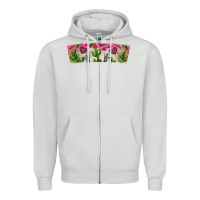 Dove Grey Stuck On You Zipper Hoodie - CowhideDigitalArt