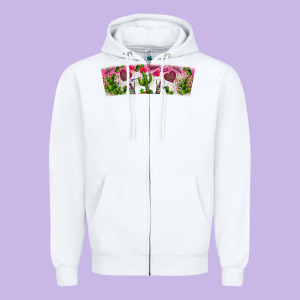 Stuck On You Zipper Hoodie Designed By Cowhidedigitalart
