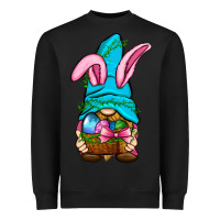 Black Easter Wicker Basket Gnome Heavyweight Sweatshirt - BundleAndBundleShop