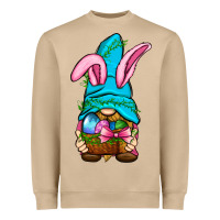 Mushroom Easter Wicker Basket Gnome Heavyweight Sweatshirt - BundleAndBundleShop