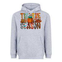 Heather Grey tis the season Heavyweight Hoodie - RacoonDesign