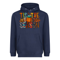 Navy tis the season Heavyweight Hoodie - RacoonDesign