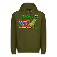 Army Green Hey lucky lady flip phone Premium Hoodie - FaDigitalArtStudio